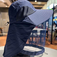 Outdoor Mosquito Head Net Hat with Neck Flap Fishing Hat Safari Hat for Fishing Hiking Camping Climbing