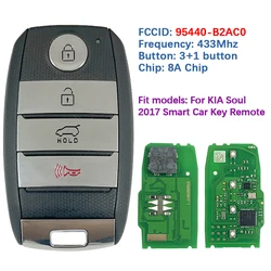 CN051260 Aftermarket Smart Remote Fob 8A Chip 433Mhz FCC 95440-B2AC0 Keyless Go Control For KIA Soul 2017