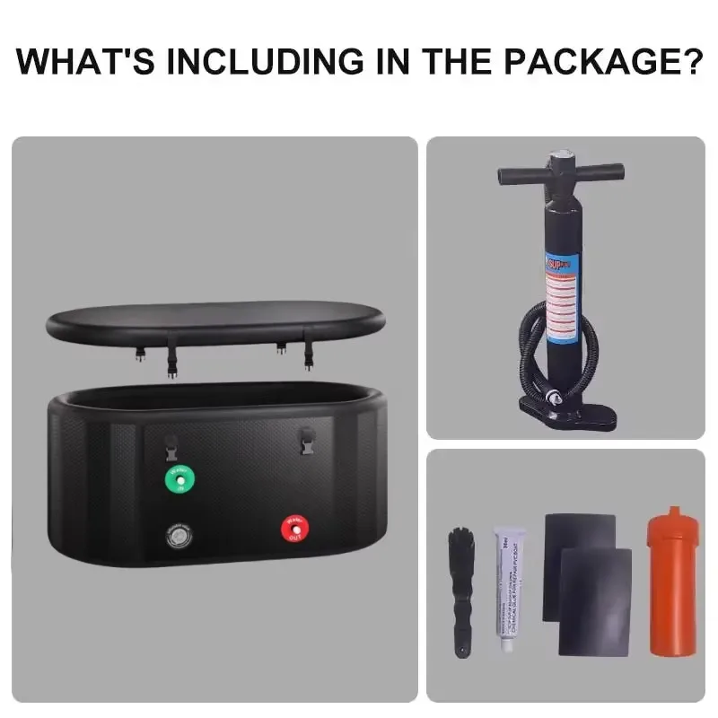 Xiangyin настраиваемый логотип с принтом портативный ПВХ надувной бассейн для ледяной ванны для взрослых спортсменов восстановление воды ледяной душ на открытом воздухе