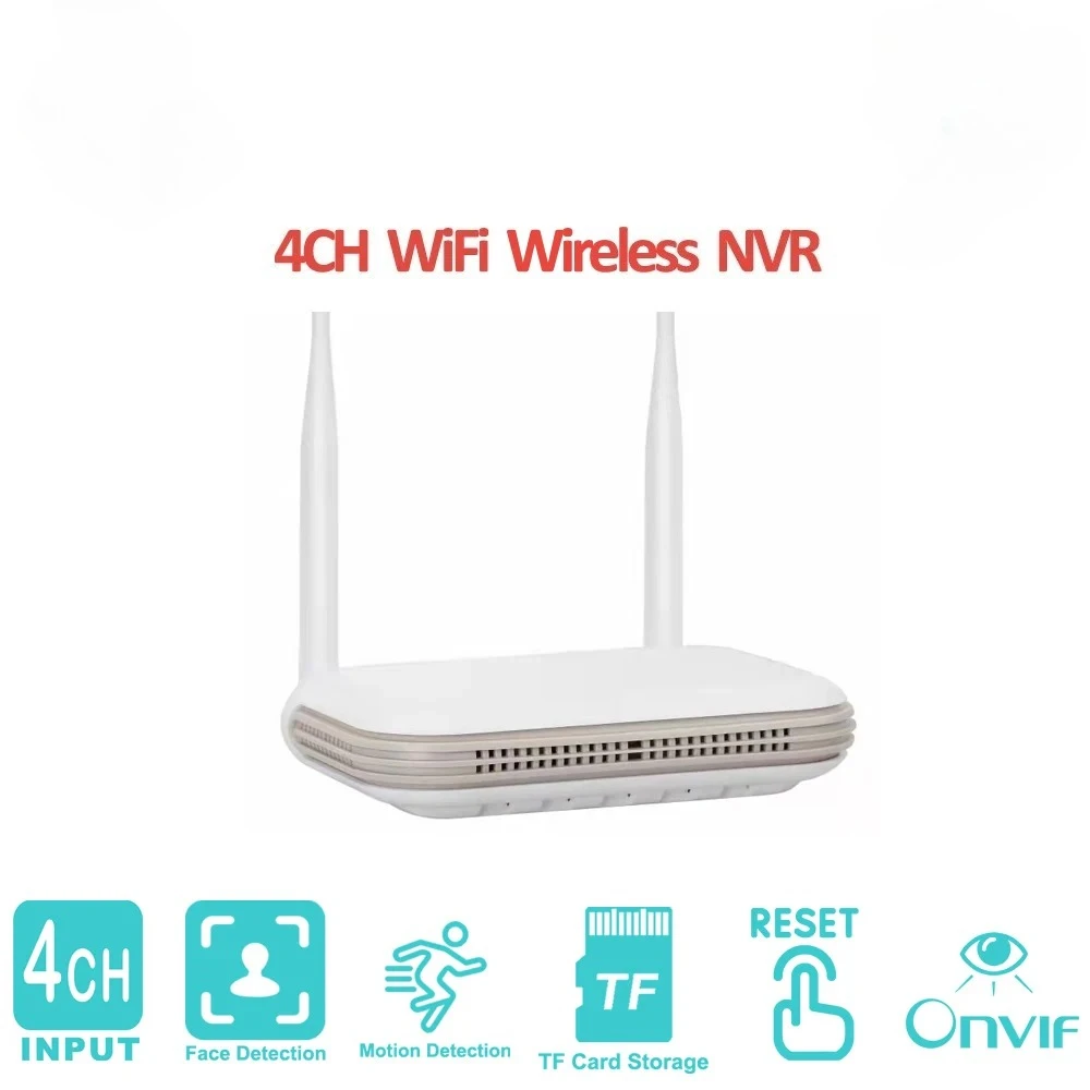 

8CH WiFi Mini NVR Icsee Xmeye Wireless Network Video Recorder Built-in Mic TF Card Slot Human Detection For CCTV Security Camera