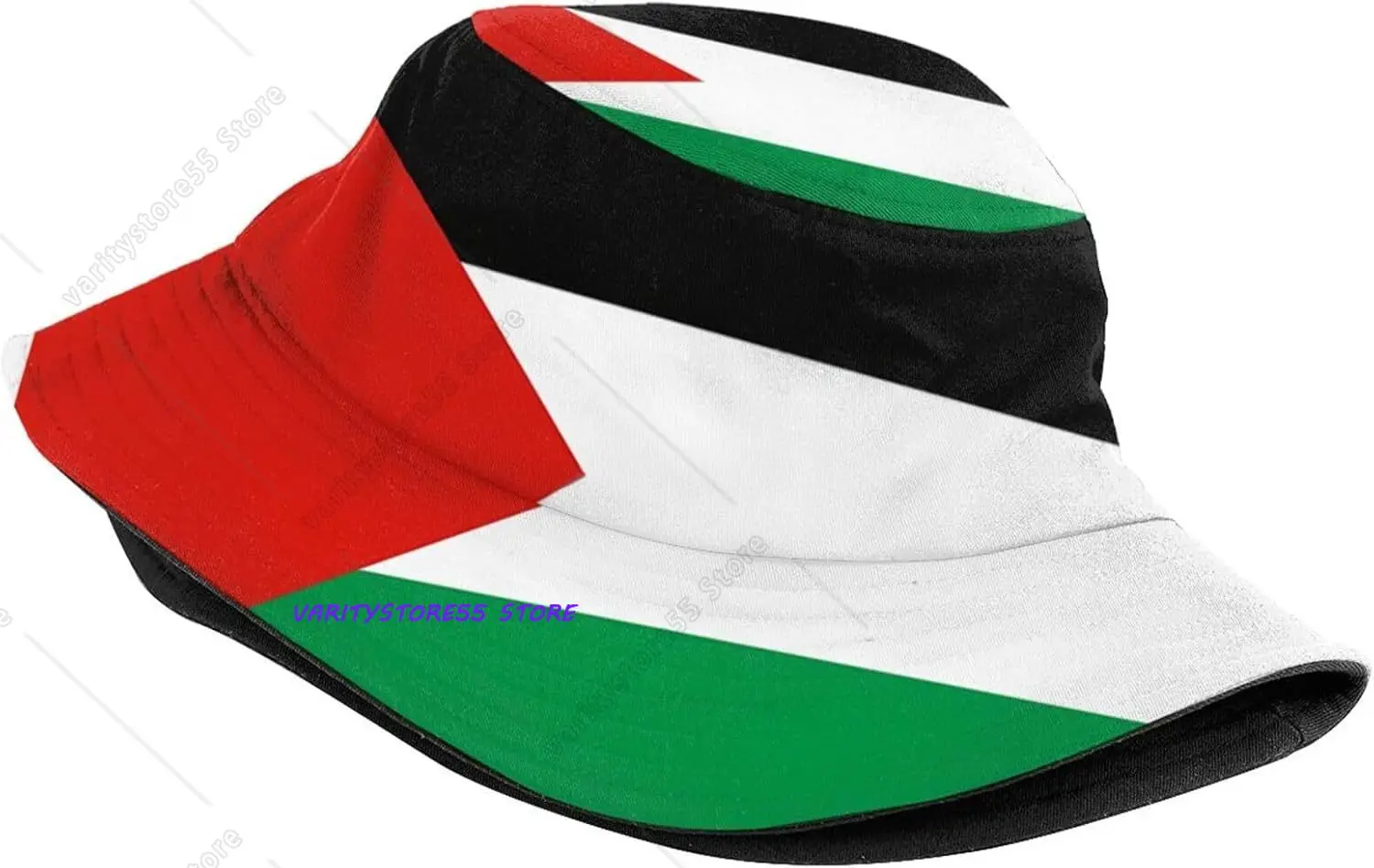 Cute Palestine Flag Bucket Hat for Women Men Palestinian Flag Hat Flag Fisherman Cap for Beach, Fishing, Travel view 2