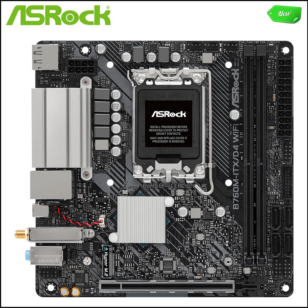 Placa base para ASROCK B760M-ITX/D4, WiFi, B760M-ITX, ITX, MINI mmotherboard, LGA 1700, DDR4, para Intel B760