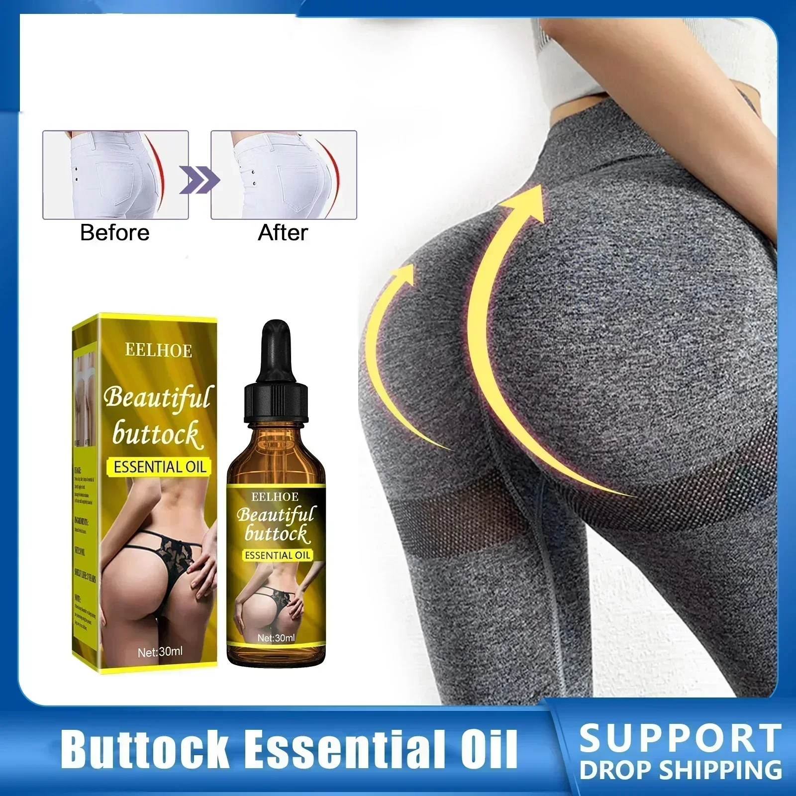 Glutei Essential S Crescita rapida Butt Enhancer Ingrandimento del seno Corpo Cura sexy per le donne Hip Lift Butt Enhancement S 👍