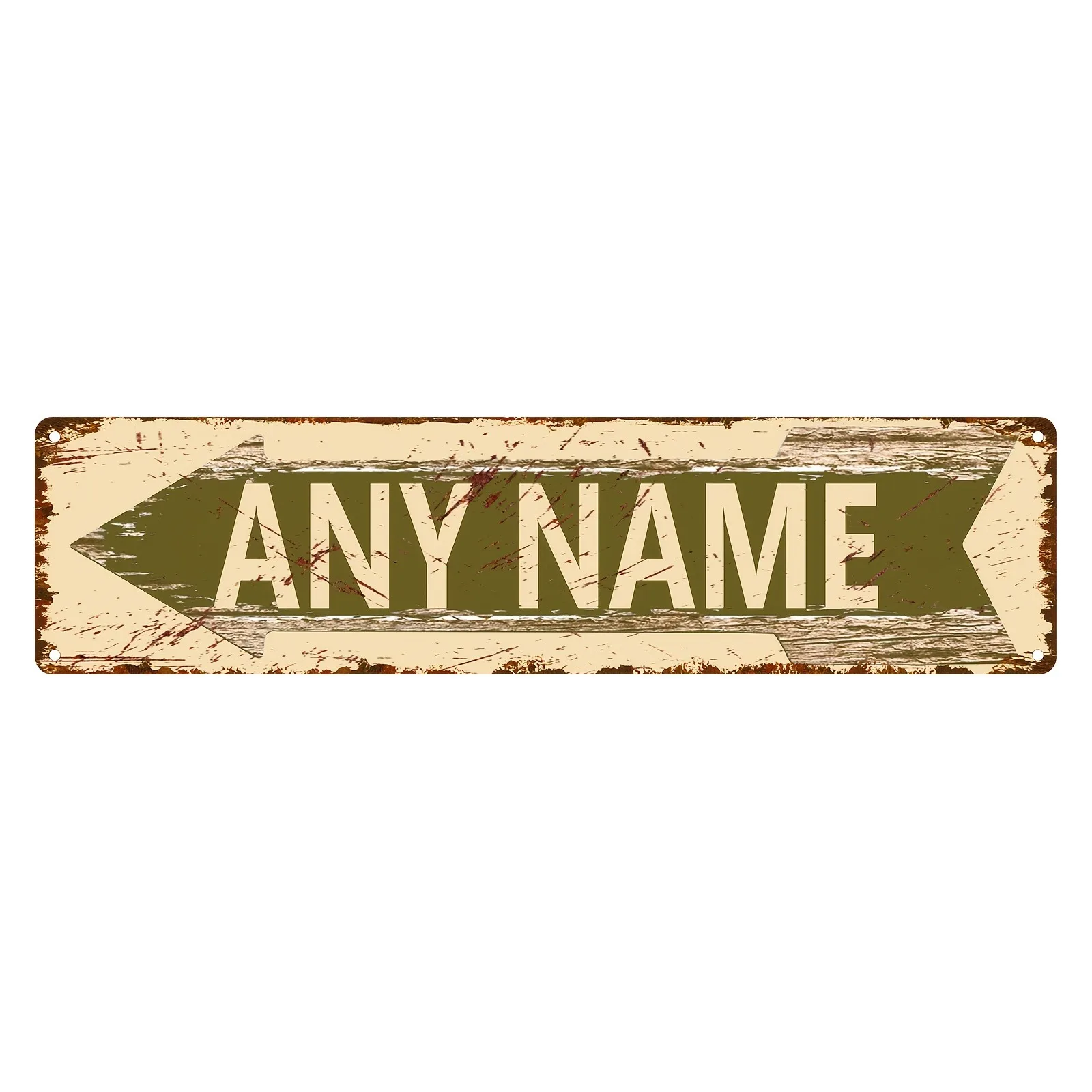 CIFbuy Custom Personalized Retro Street Sign, Left Right Arrows, Wall Art Decor Only, Man Cave Bar Cafe Restaurant Metal Signage