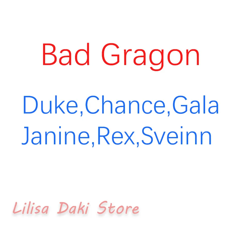 

Наволочка для подушки-дакимакуры Bad Dragon Duke Janine Rex с двусторонним принтом, в натуральную величину, 2WAY