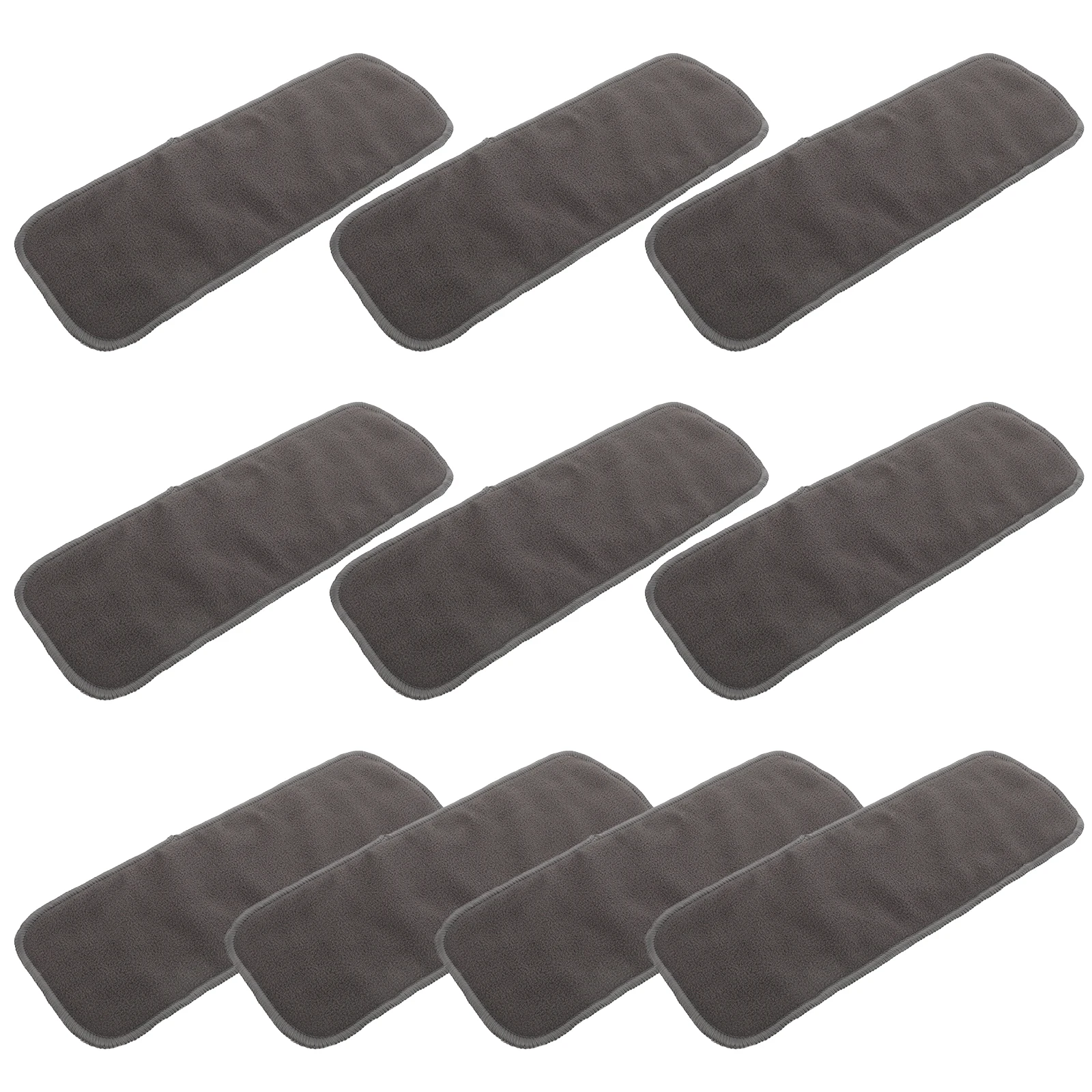 

10pcs Bamboo Charcoal Reusable Diapers Absorbent Washable Pee Pads for Newborn Baby Nursing Soft Breathable Odor Absorption