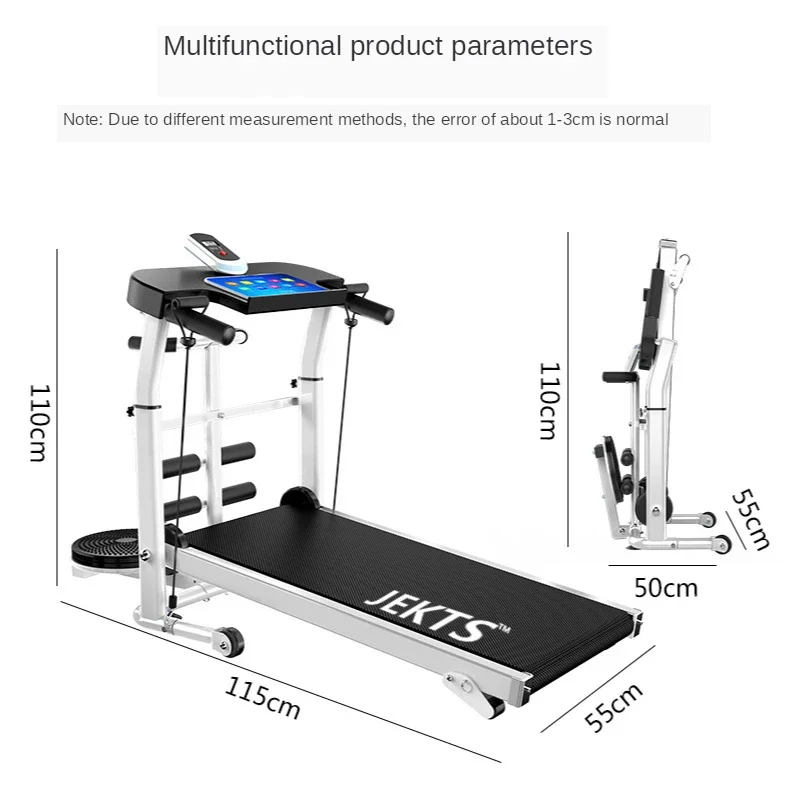 

z Home Machinery Treadmill Direct Wholesale Small Mini Walking Machine Fitness Equipment Foldable Free Installation
