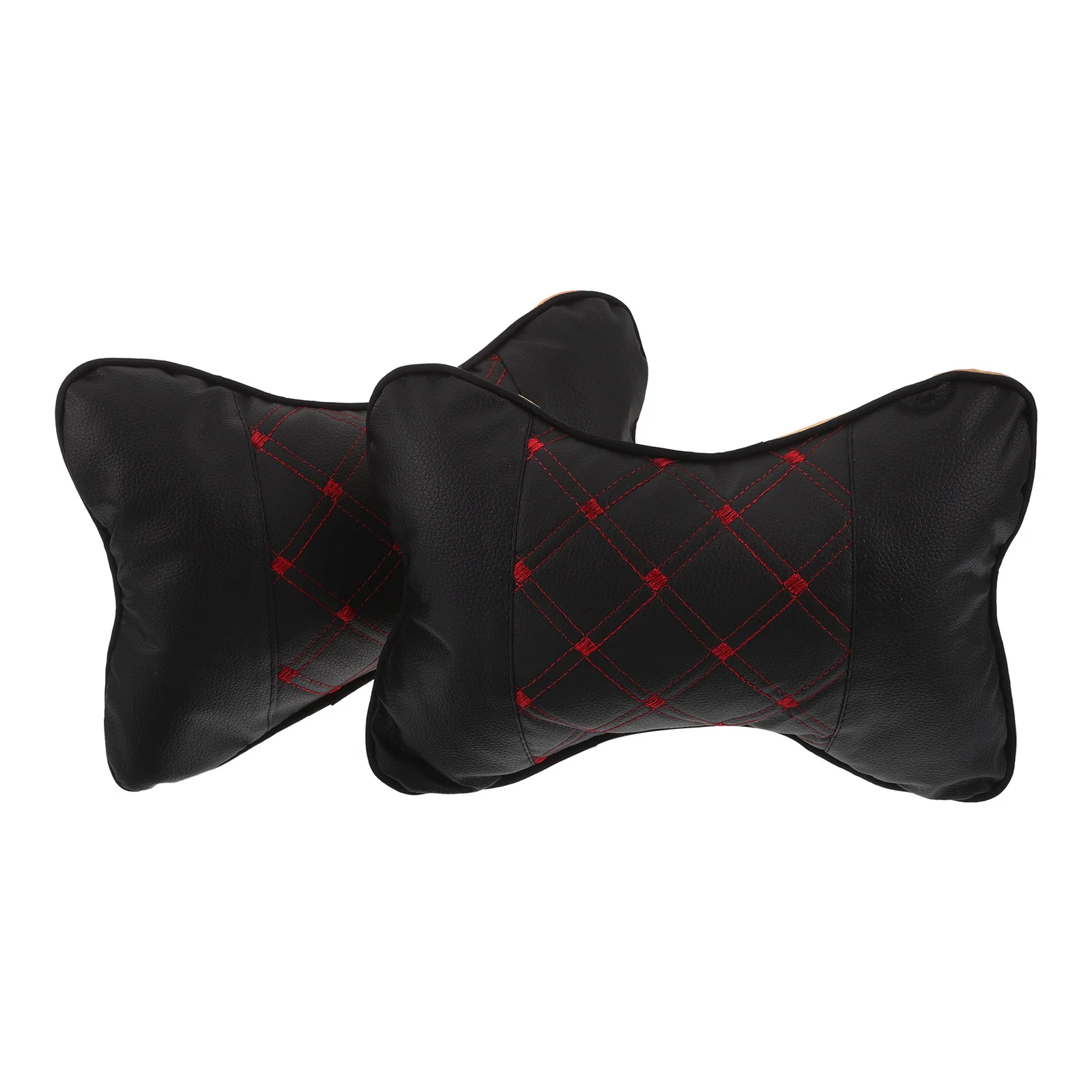 

2Pcs Headrest Neck Pillow for Car PU and PP Cotton Car Seat Head Pillow Comfortable Support Long Use