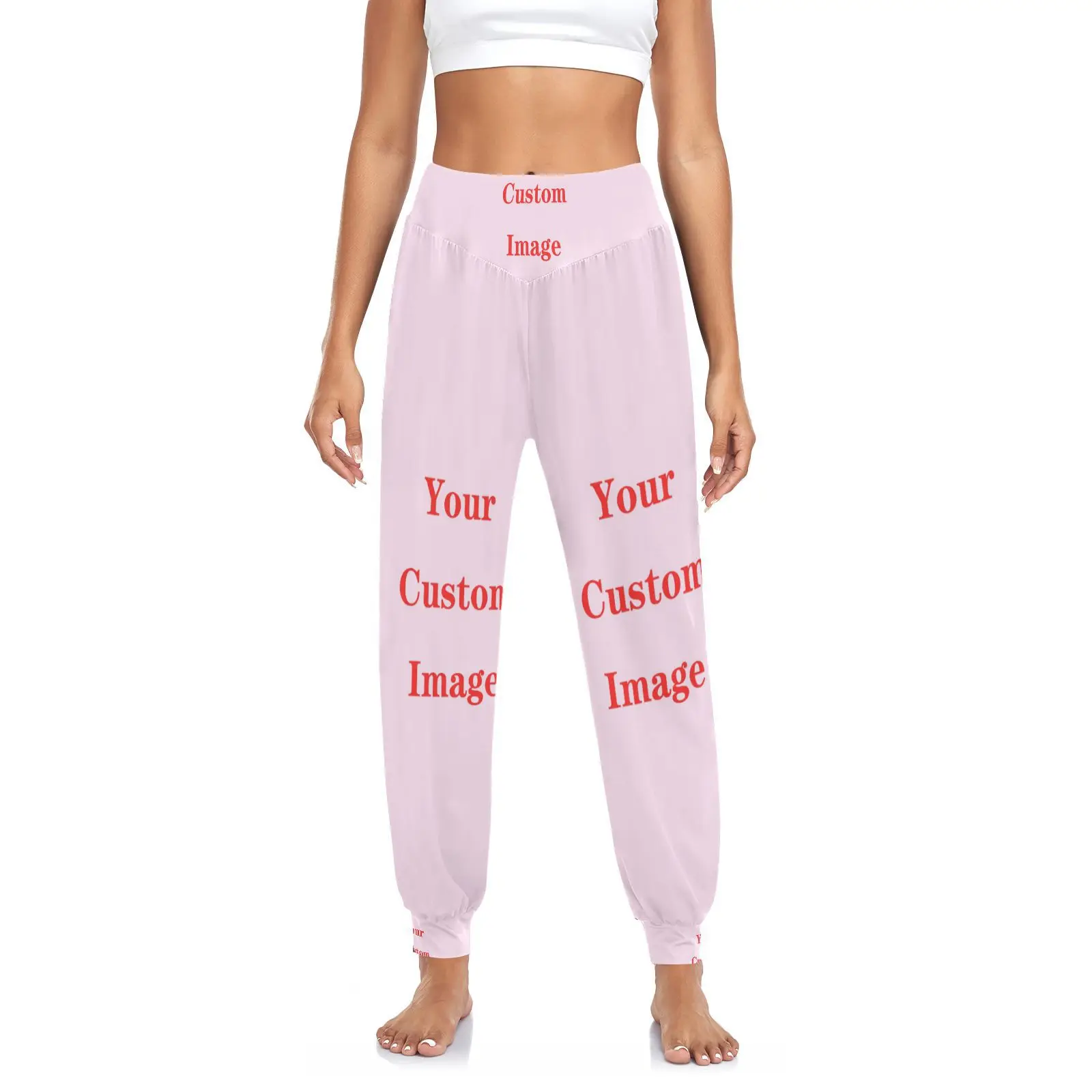 Women Large Size Casual Modal harem pants lady Dance practice pants Customized image yoga suit Long Trousers Bloomers dancewear