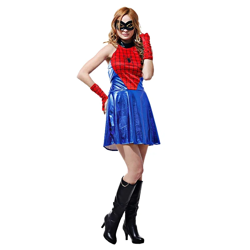 Sexy women Spiderman costume for adult cosplay bodysuit superhero Carnival party costumes no boots