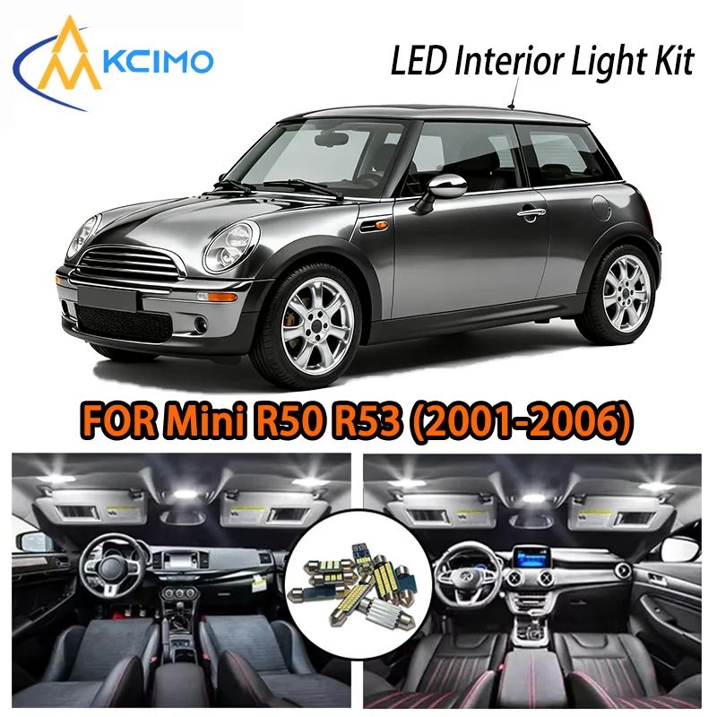 

KCIMO For Mini R50 R53 2001-2006 Interior LED Lights, 2 Options, Classic Compact Fit, Solid Quality, Bright Interior