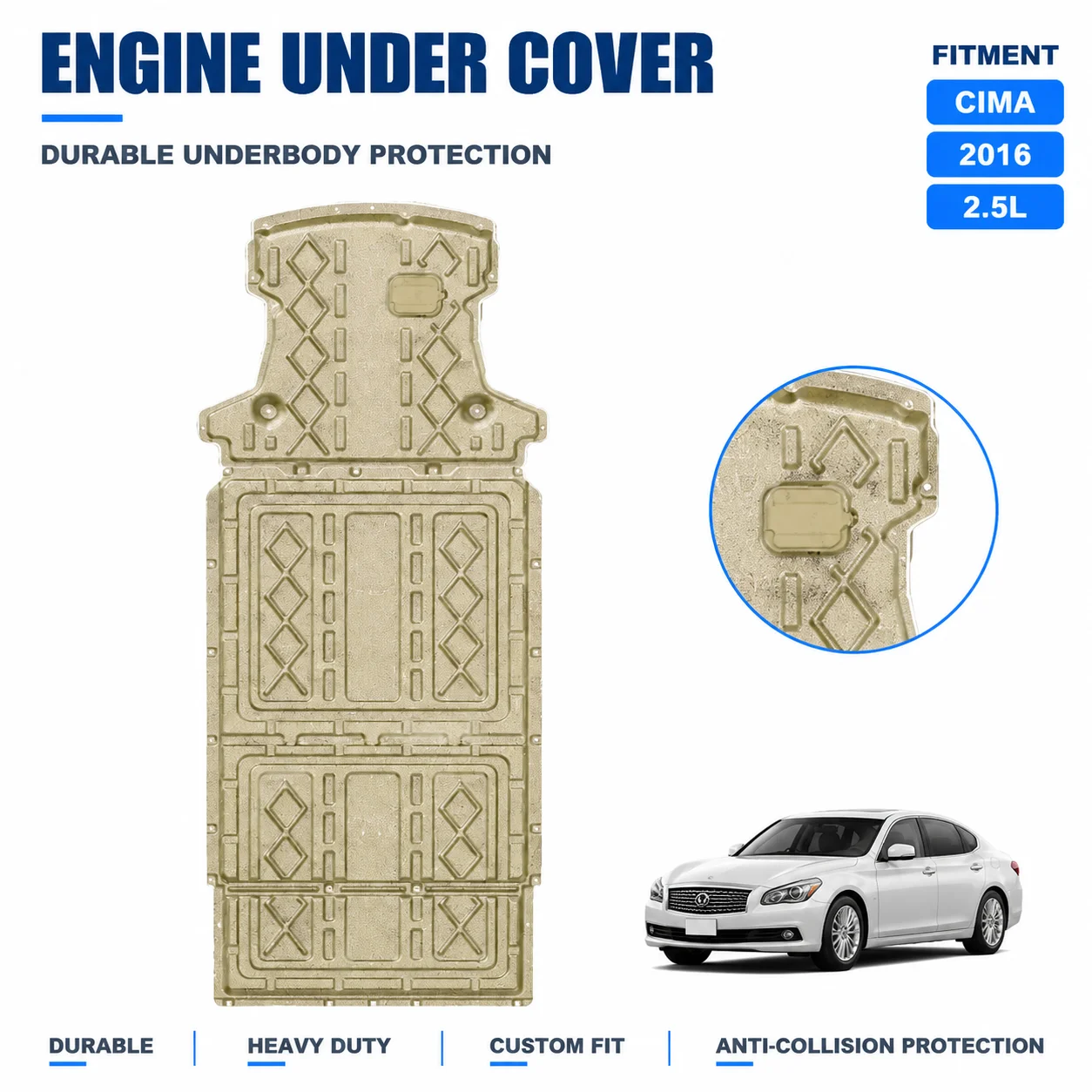 No Drilling Custom Fit Chassis Lower Engine Cover For Toyota BZ3 2023-2024 616KM Heavy Duty Underbody Anti Collision