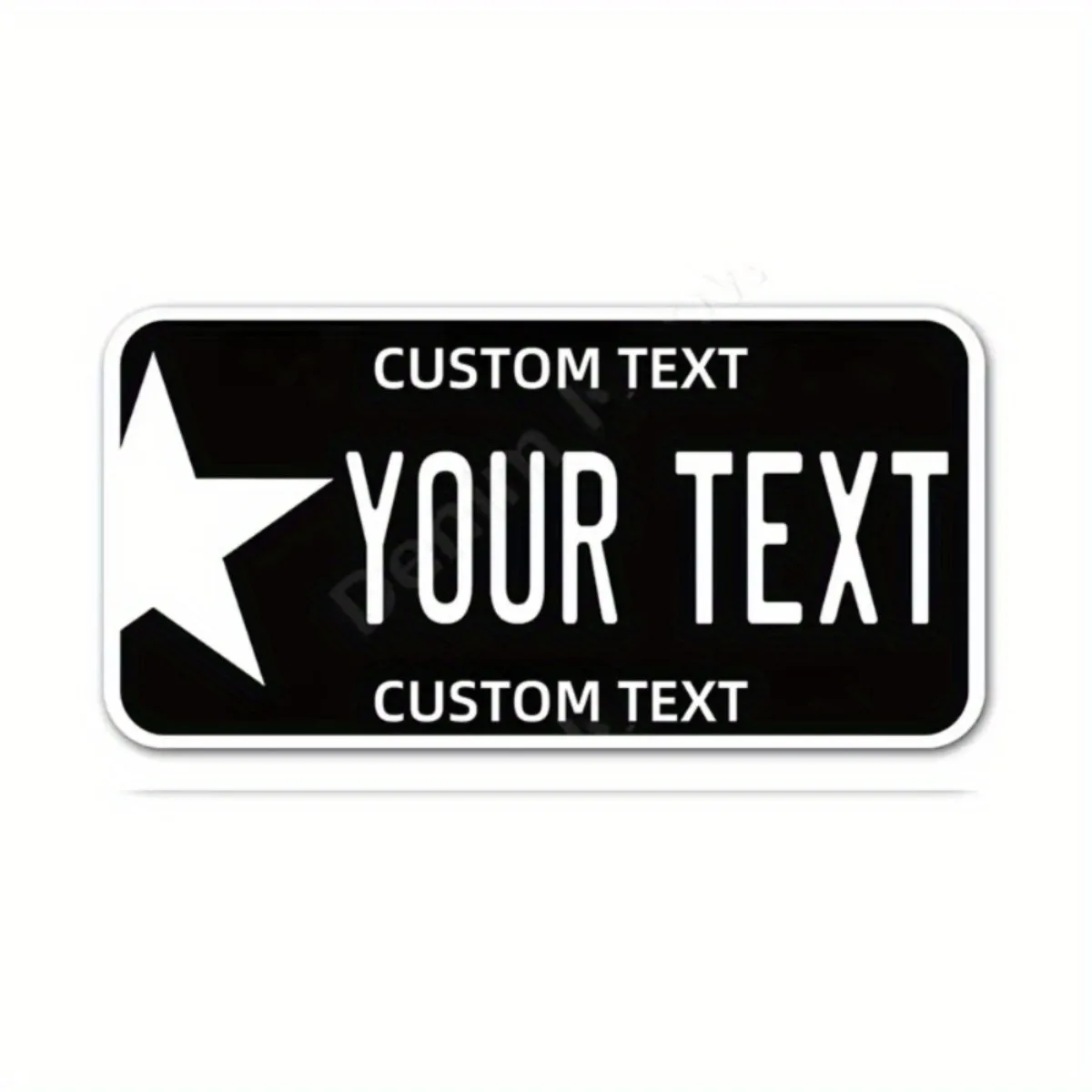 Exquisite Custom Aluminum License Plate | Personalize with Text/Name | One-of-a-Kind Metal Wall Art for Bars