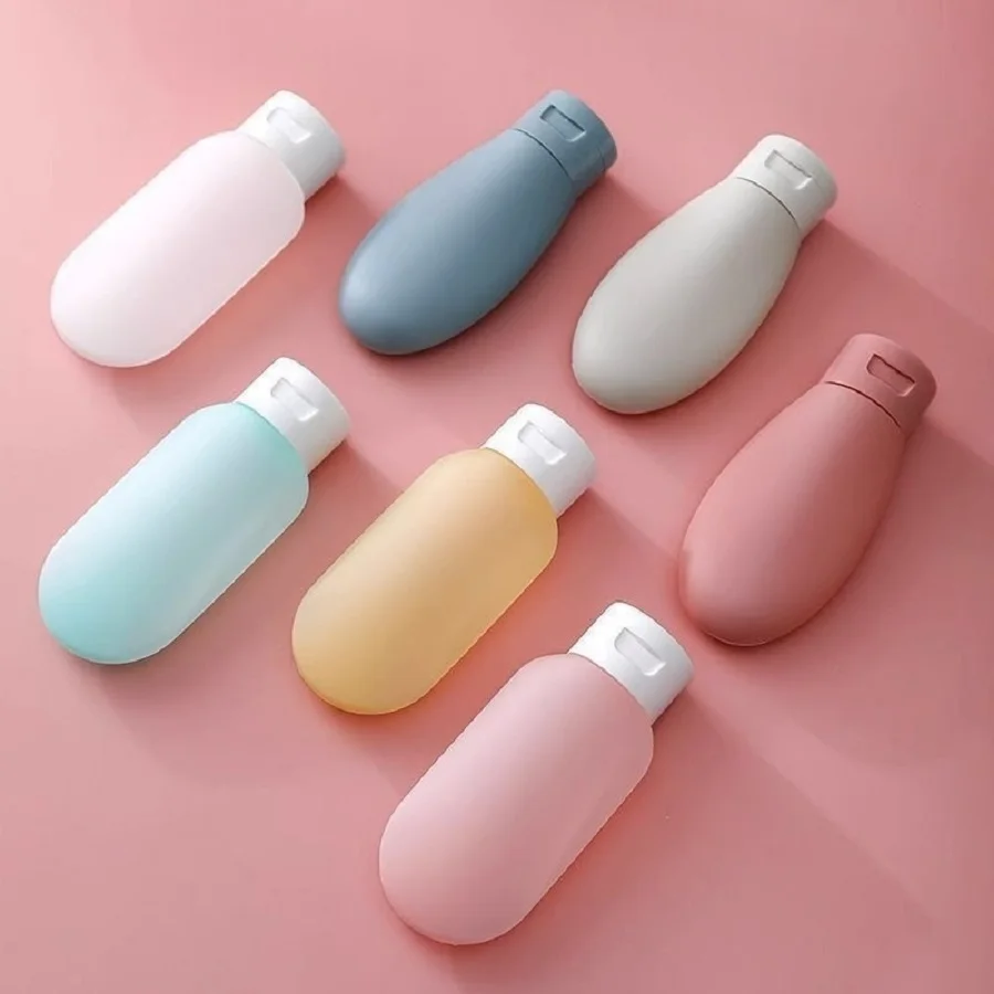 3Pcs Travel Botttles Set Refillable Bottle Cosmetic Containers 60ml Cream Lotion Shampoo Travel Dispenser Squeeze Tube Makeup