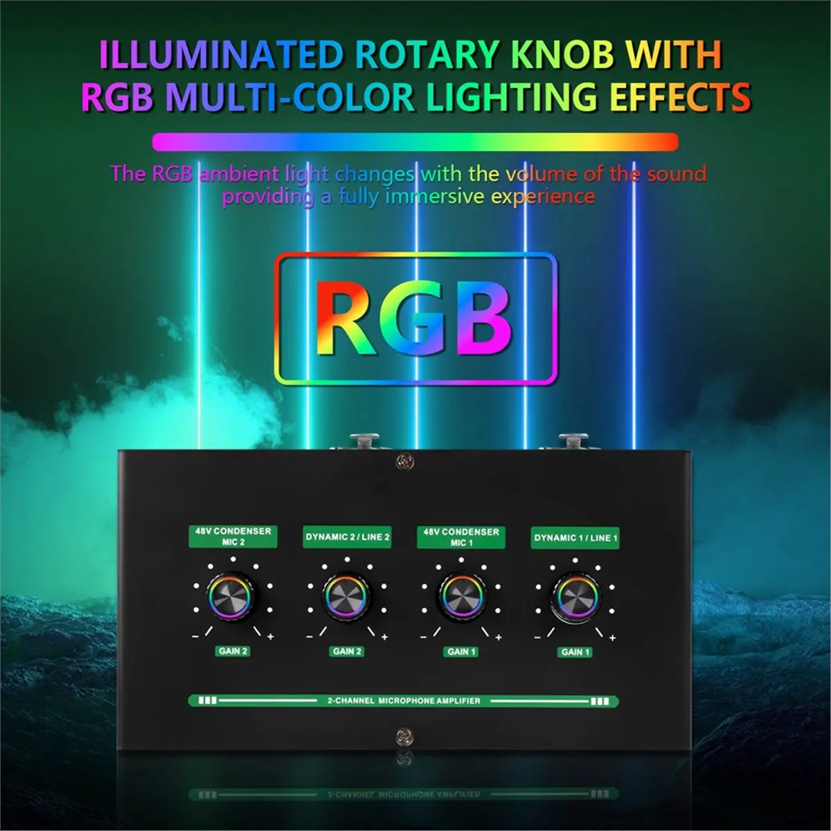 Mini amplificador de auriculares, amplificador de Audio estéreo de 2 canales con adaptador de corriente, modelo Regular