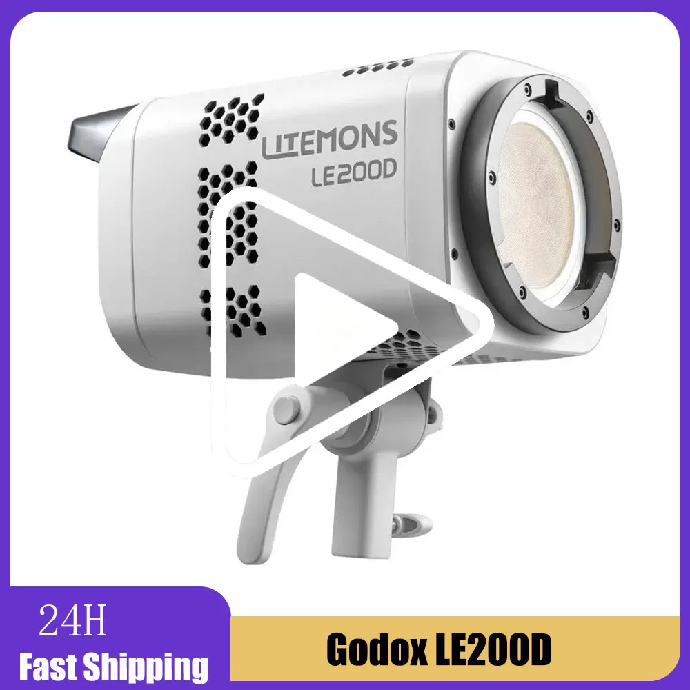 

GodoxLE200D Litemons LED Video Light 200W Continuous Lighting Bluetooth/DMX/NFC Control Bowens Mount For Studio Livestream YouTu