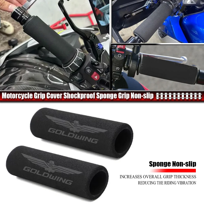 Fit For GoldWing 1800 GL1800 Gold Wing GL1500 CT125 CB125 Motorcycle Handle Anti Slip Cover Soft Sponge Grip Handle Protector