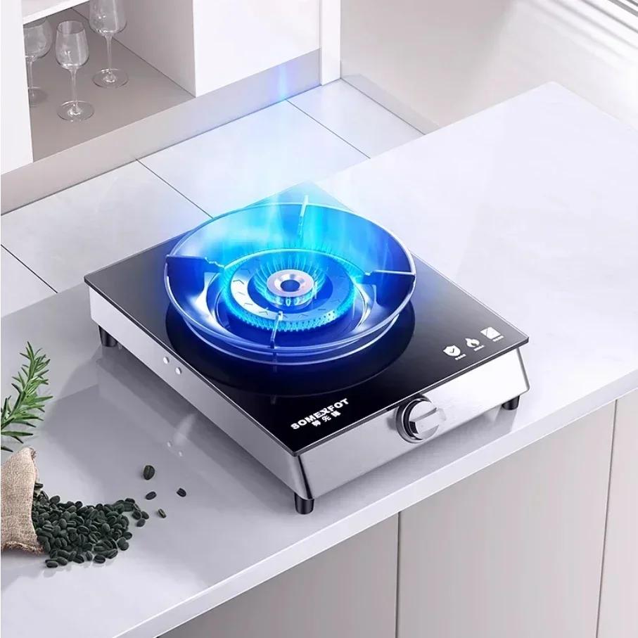 kitchen desktop single burner gas stove household  large fire natural liquefied gas old-fashioned new style Gas stove