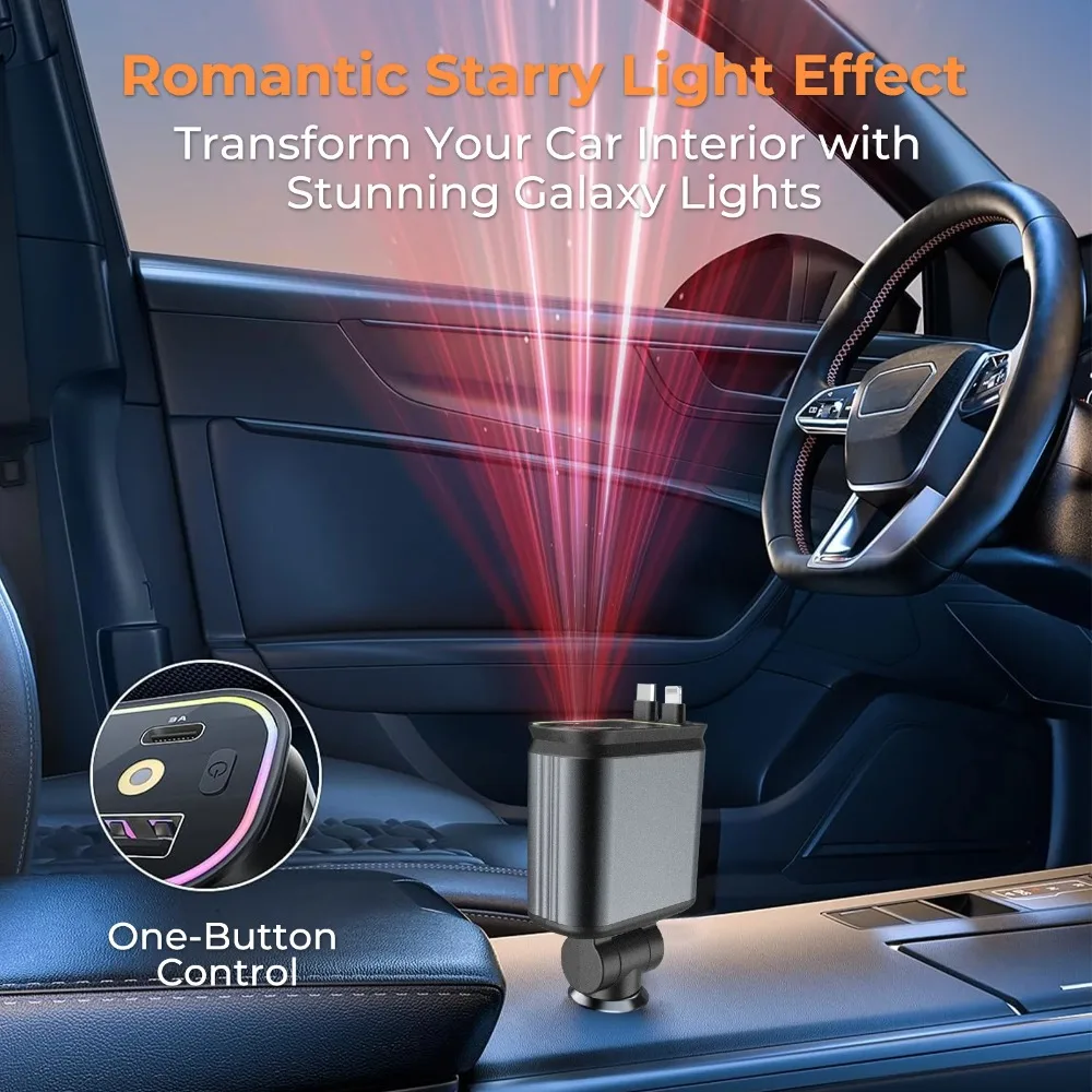 

Universal Fast Charger USB Car Charger Hub For Tesla Model Y Juniper 4-in-1 Retractable Car Smoke Detectors Install