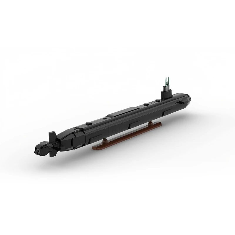 MOC 1115PCS Virginia Class Submarine Building Blocks Set Military Model Brick Toy Holiday Gift Adults Teens Compact Packaging