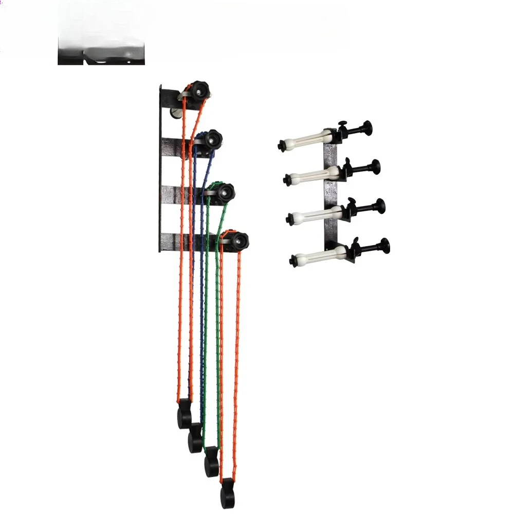 System ręcznego montażu tła na ścianie z 4 rolkami, ręczny wał do tła fotograficznego