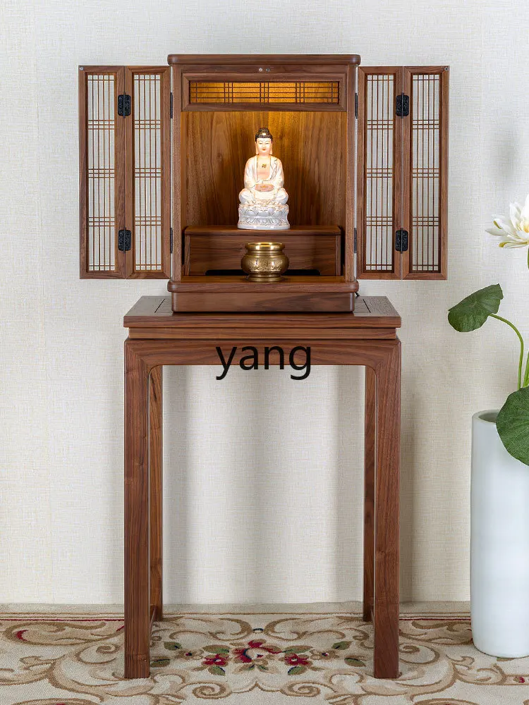 L'm'm wall-mounted Buddhist shrine offering table modern light luxury small God of Wealth incense table