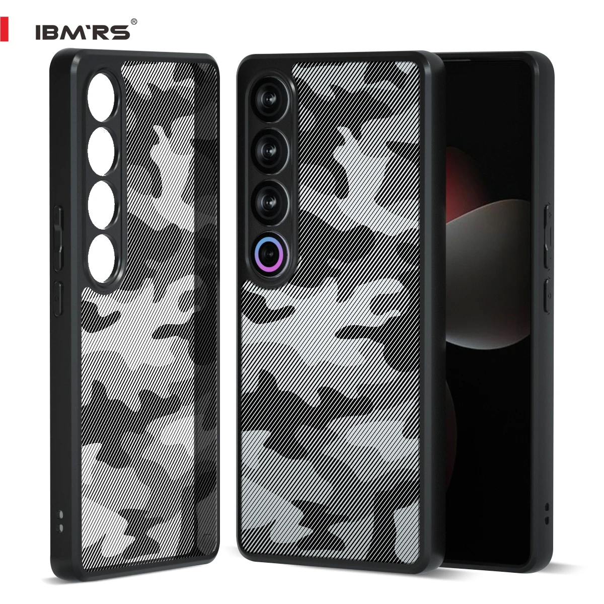 

IBMRS for Meizu 21 Pro camo phone case,Clear Hard Back Shockproof Advanced Protective Cover