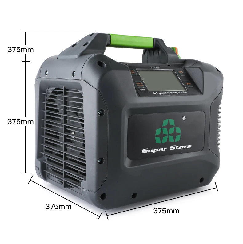 ST-520D Refrigerant Recovery Machine HVAC Portable Air Condition Compressor with Pipe Fitting 1/2 HP for All Common CFC HFC HCFC