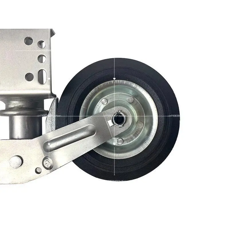 8-inch Trailer Swivel Caster Wheel Jack Leg Support Bracket for Caravan