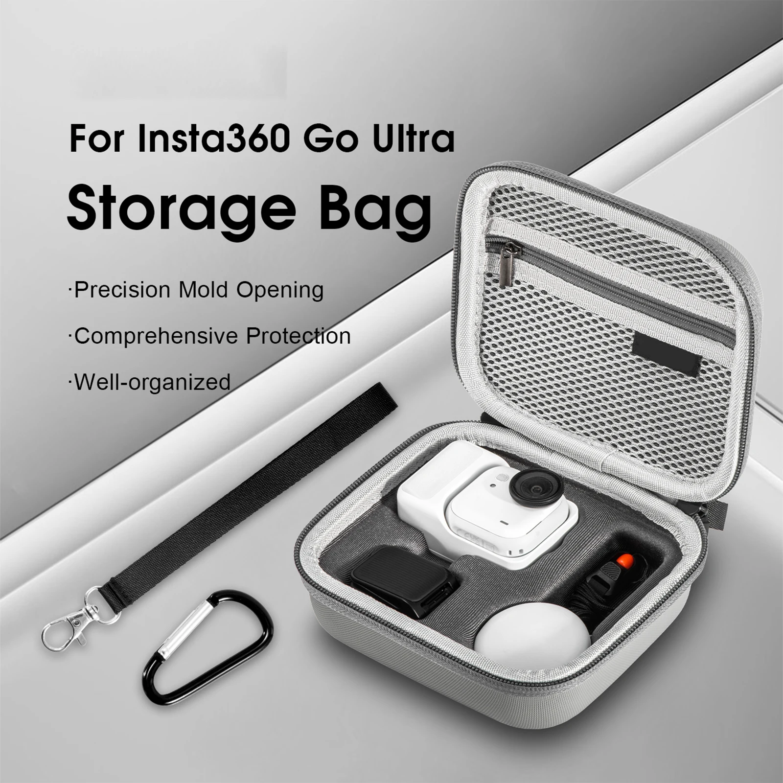 Carrying Case Portable Handbag Dustproof Protective Box for Insta360 Go Ultra Camera Accessories
