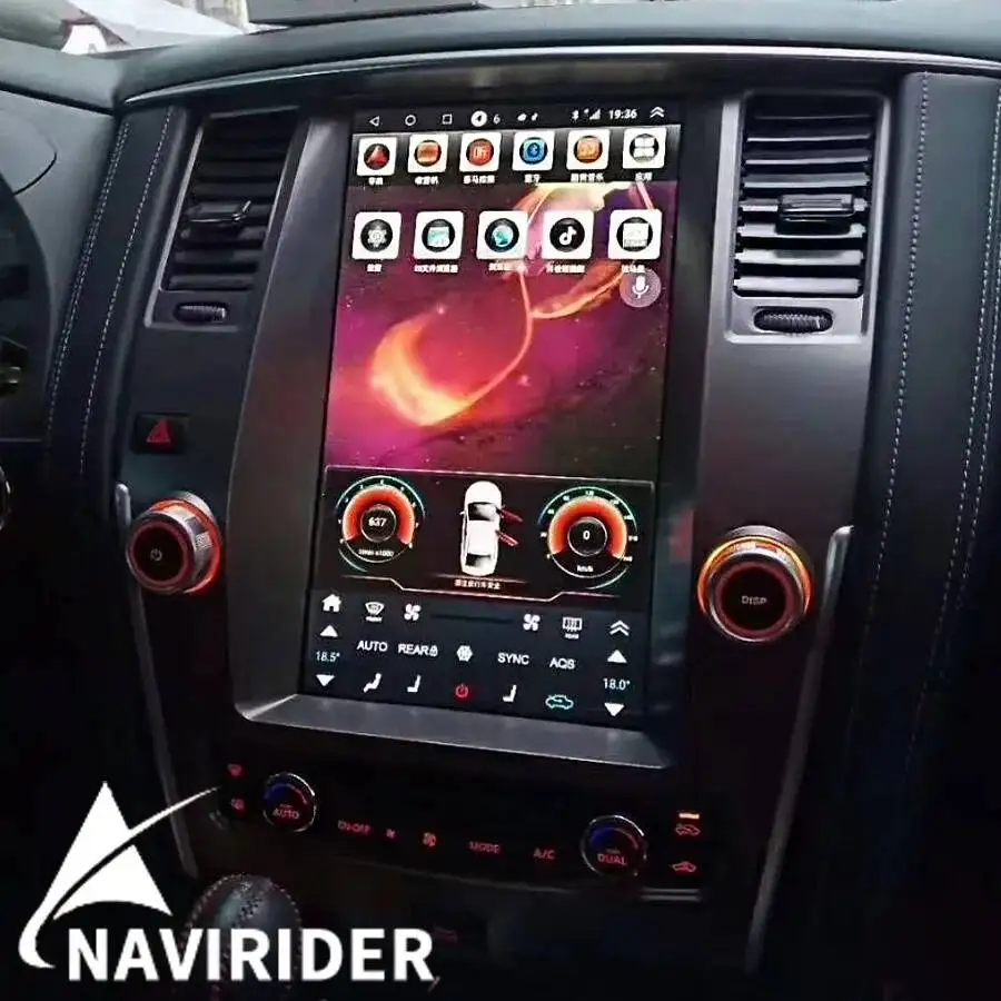 13.8inch Android 15 Touch Screen For Nissan Patrol Y61 Y62 2016 2017 2018 GPS Carplay Car Multimedia Aut Video Player 2din Radio