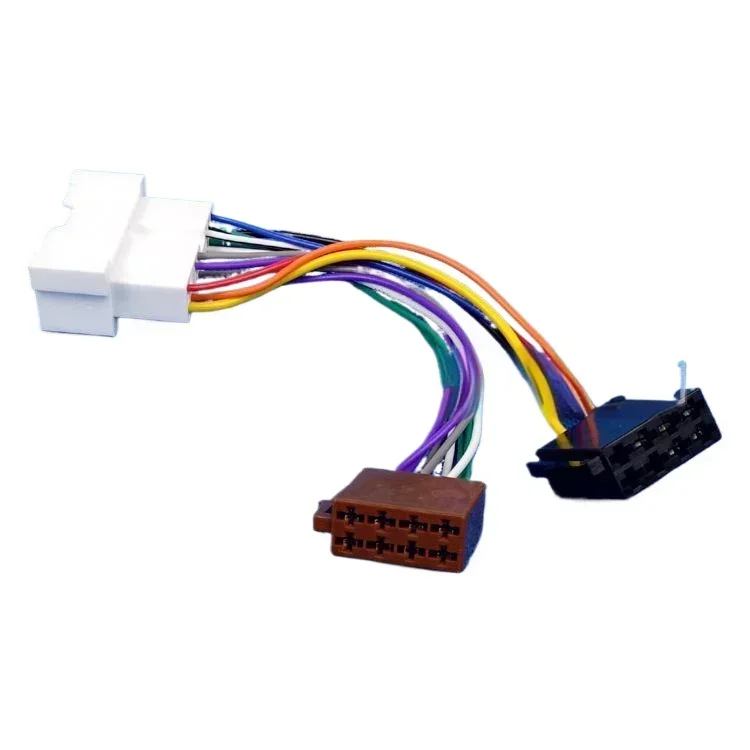For Hyundai Santa Fe Sonata Accent  Elantra Getz Tucson for Kia Radio ISO Adapter Cable Plug Harness Connector