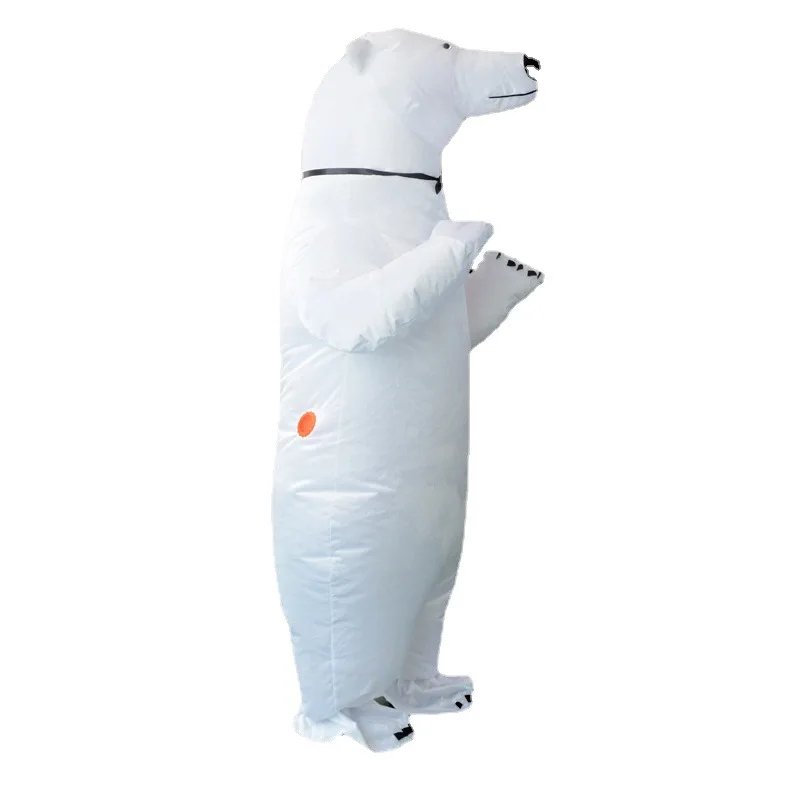 New Polar Bear Inflatable Costume Mascot Costume Animal Fantasia Adult Halloween Carnival Birthday Party Cosplay Costume Clothes