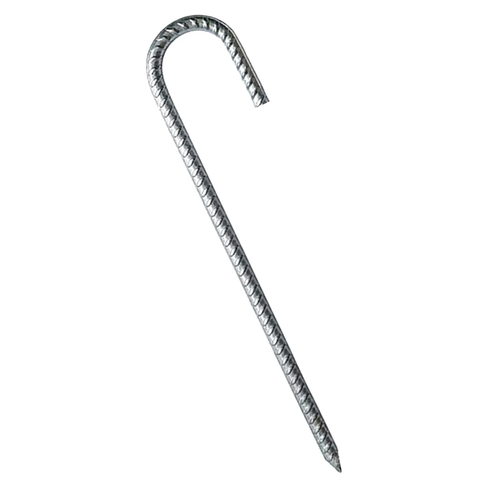 

Ground Reinforced Pile Anchors Heavy Duty Trampoline Stakes Tent Pegs Canopy Steel Shaped
