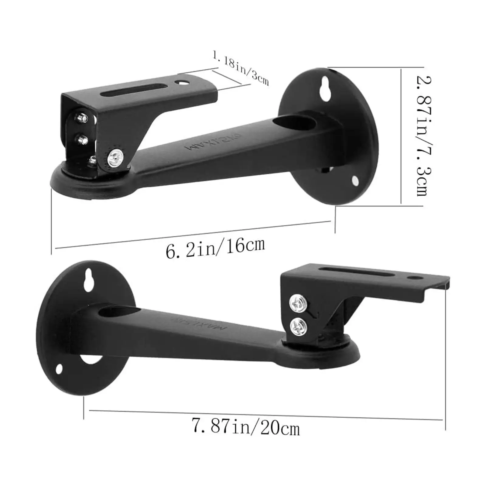 Soporte de montaje en pared para proyector, estantería de Metal Universal giratoria de 360 °, ajustable, para dormitorio, hogar, cabecera, Oficina