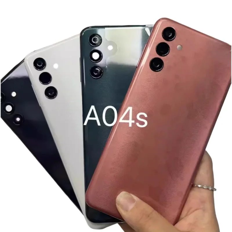 Задняя крышка корпуса для Samsung Galaxy A04 A04Core A04S A04E SM-A045M/F A042F, крышка батарейного отсека, запчасти для ремонта, дверца батарейного отсека