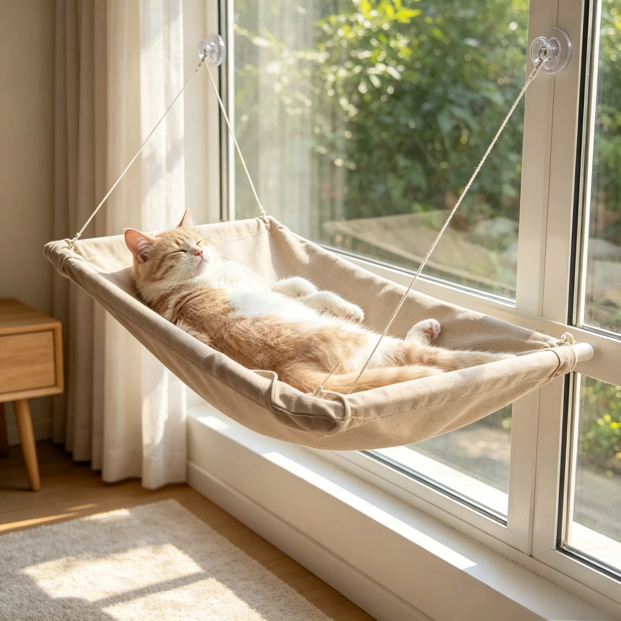 Cat Window Perch - Winter Cat Window Hammock Bed Foldable