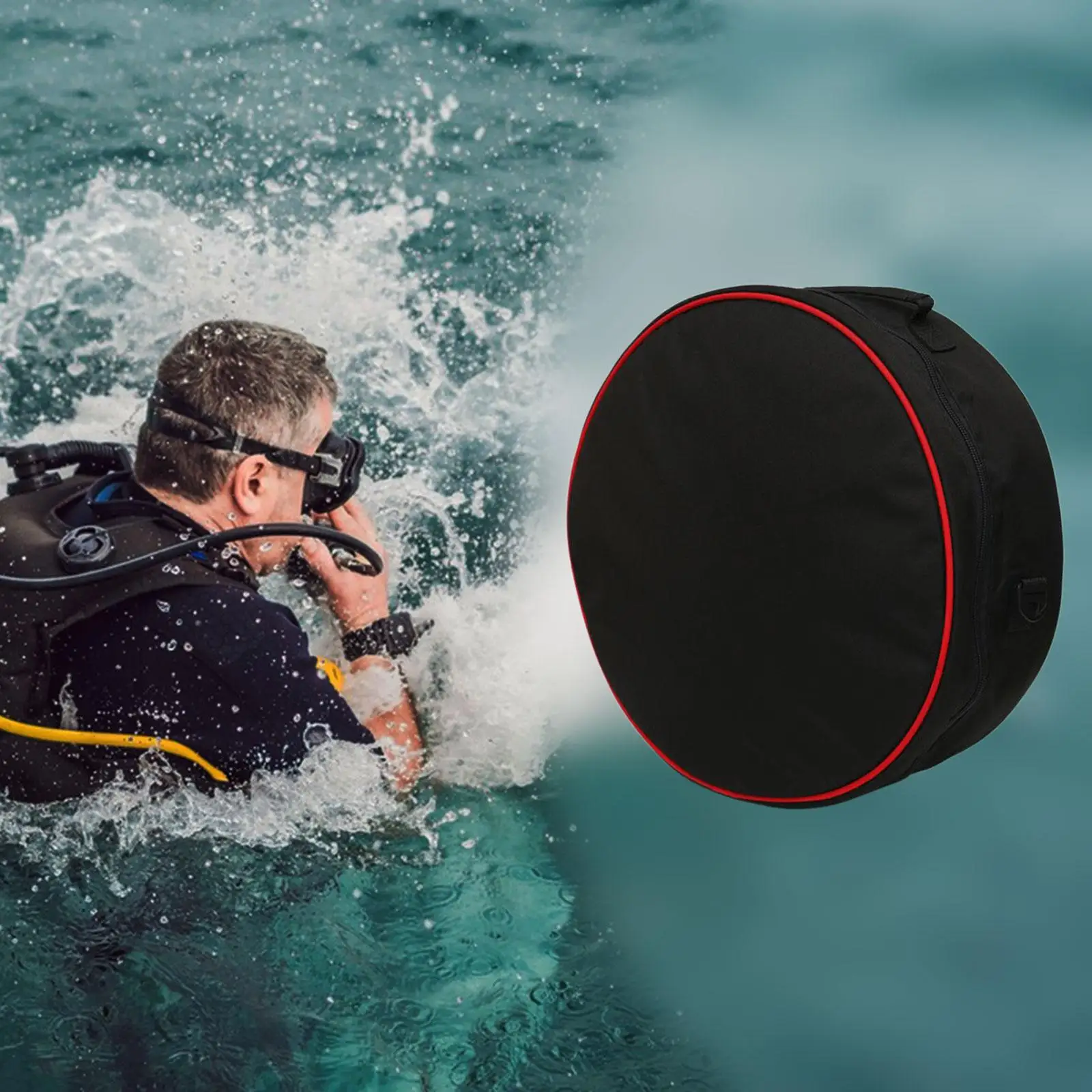 

Diving Equipment Bag Round Regulator Pouch Portable Organizer Case for Scuba Gear and Pool Accessories