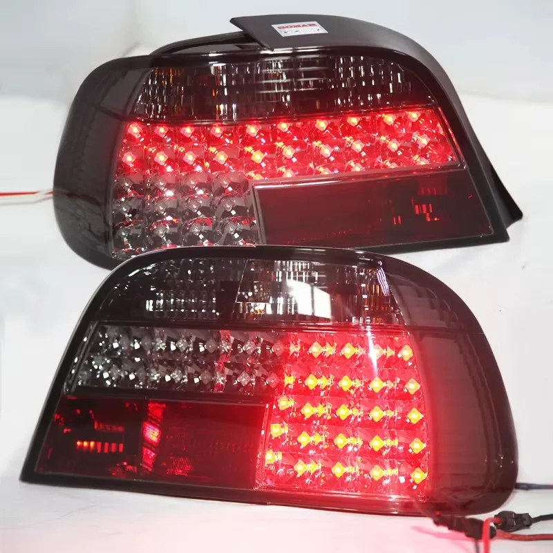 2 Pieces For LED Tail Lights For BMW E38 728 730 735 740 750 Back Lamp Rear Light 1995-2002 Year Smoke Black Color