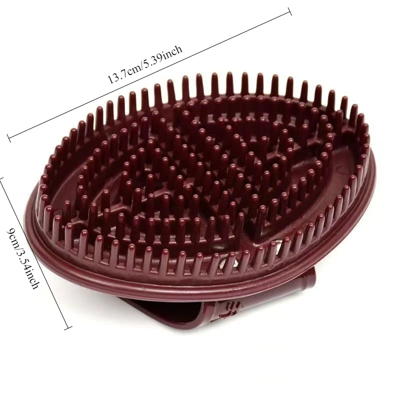 2 шт. эргономичная щетка для массажа кожи головы — кофейного цвета, пятиэлементный дизайн для здоровья волос и тела, прочный АБС-пластик