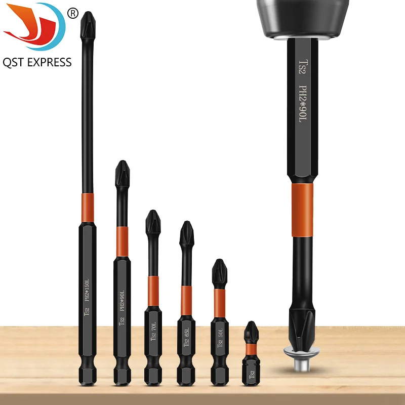 1pc Electric Screwdriver with Cross Screwdriver Head and Magnetic High Hardness Screwdriver Head