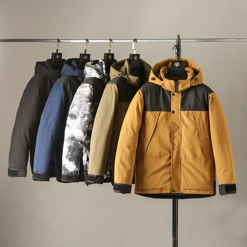 

Мужская зимняя утепленная куртка с капюшоном в американском рабочем стиле, хлопковая, теплая, молодежная, повседневная, приталенная, модная