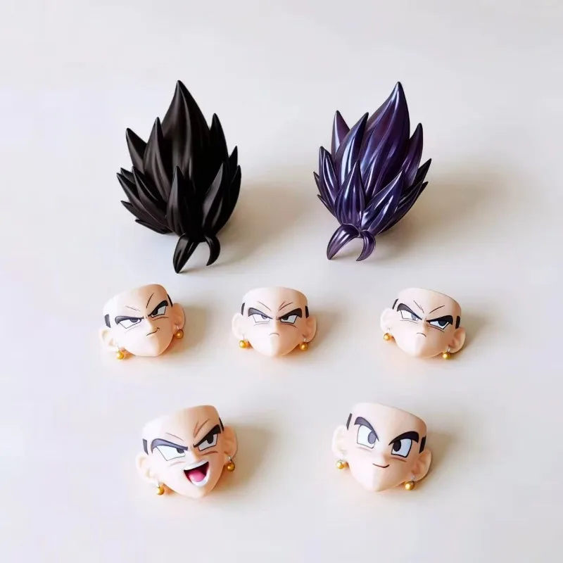 In Stock！HMG×Neo Dragon Ball Vegito Super Saiyan Goku Vegetto Head Sculpt Accessory Bag Pvc Anime Statue Model Toys Gift view 2