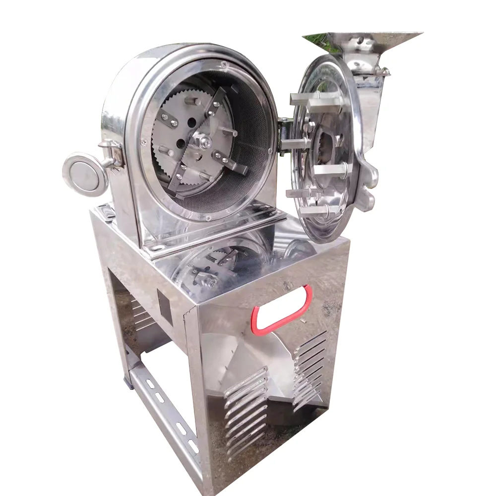 2021 New All 304 Stainless Steel Grains Spice Tea Crusher Pulverizer Machine for potato, corn, cassava,herbal powder