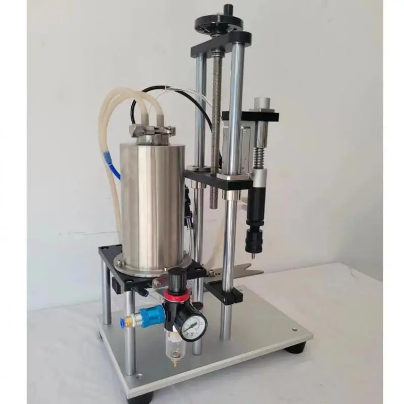 Perfume Vacuum Filling Machine Desktop Semi-auto Vaccum Sucking Water Bottle Liquid Filler For Cosmetic Production Machinery