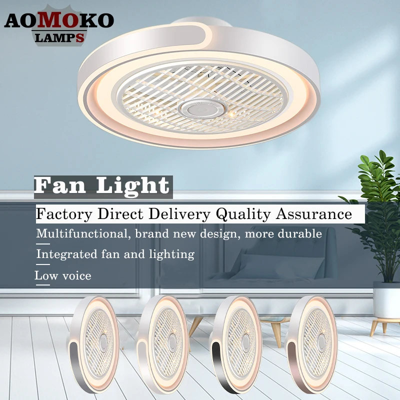 

Bedroom light, fan light, LED ceiling light, electric fan, pendant light, integrated silent restaurant light, living room light,