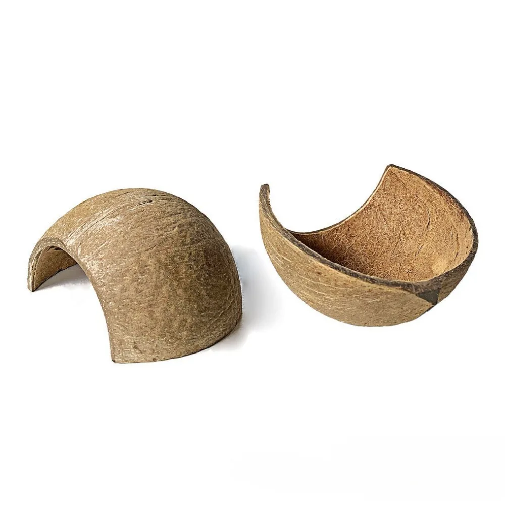 منزل الهامستر الطبيعي قشرة جوز الهند الهامستر عش مخبأ بيت الحيوانات الأليفة للدب الذهبي الهولندية الفئران السنجاب عش نوم الحيوانات الأليفة الصغيرة