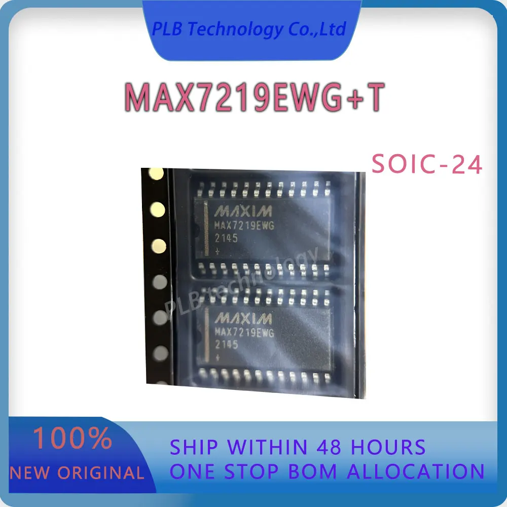 Original MAX7219 Integrated Circuit MAX7219EWG SOIC-14 Electronic LED Display Driver Stock IC Chip New