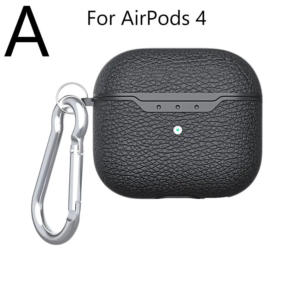 Applicable AirPods 4 Headphone Cover 4 Generation Wireless Case Pattern Lychee Protective Bluetooth Case Headphone Drop-pro J7E5