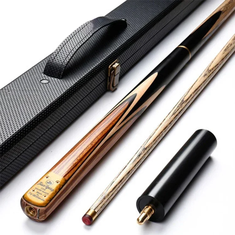 Factory Custom Logo Carbon Billiard Snooker Cue 3/4 Jointed Woods Snooker Cue Stick（Customized payment）